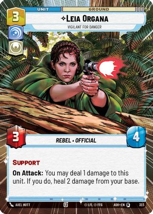 Leia Organa - Vigilant for Danger (Hyperspace) (323) - AOTE - Special