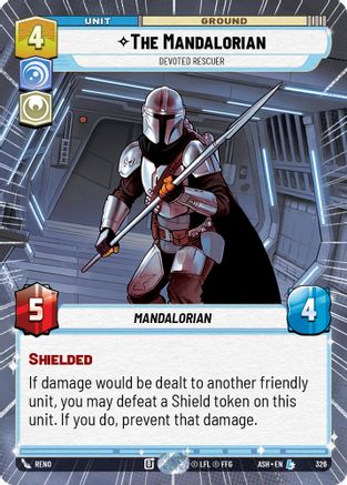 The Mandalorian - Devoted Rescuer (Hyperspace) VF(326) - AOTE - Legendary
