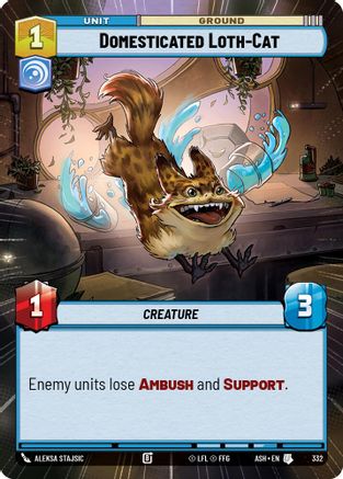 Domesticated Loth-Cat (Hyperspace) (332) - AOTE - Uncommon