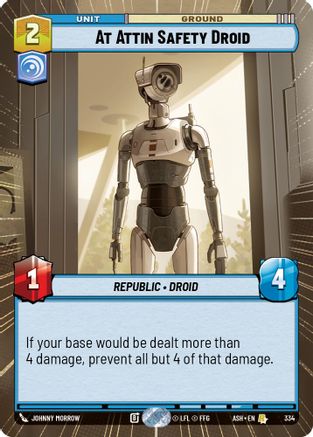 At Attin Safety Droid (Hyperspace) (334) - AOTE - Rare