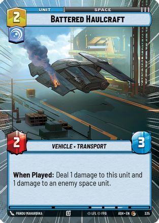 Battered Haulcraft (Hyperspace) (335) - AOTE - Common