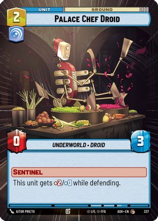 Palace Chef Droid (Hyperspace) (337) - AOTE - Common