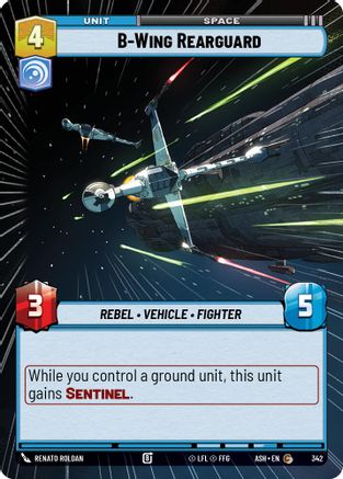 B-Wing Rearguard (Hyperspace) (342) - AOTE - Common