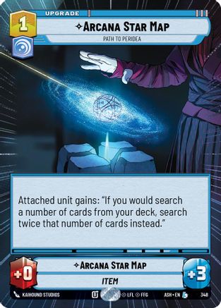 Arcana Star Map - Path to Peridea (Hyperspace) (348) - AOTE - Legendary