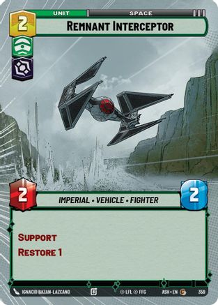 Remnant Interceptor (Hyperspace) (359) - AOTE - Common