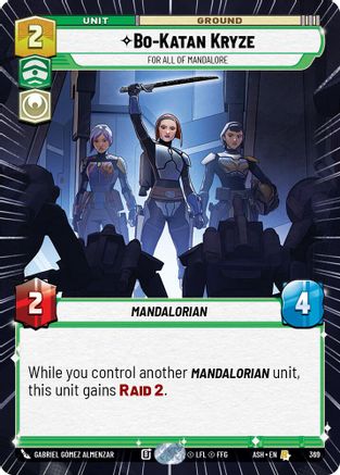 Bo-Katan Kryze - For All of Mandalore (Hyperspace) (369) - AOTE - Rare