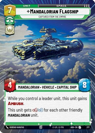 Mandalorian Flagship - Captured from the Empire (Hyperspace) (377) - AOTE - Uncommon