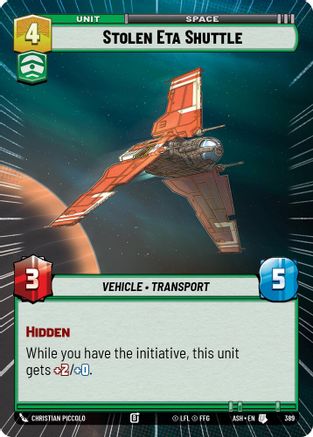 Stolen Eta Shuttle (Hyperspace) (389) - AOTE - Uncommon