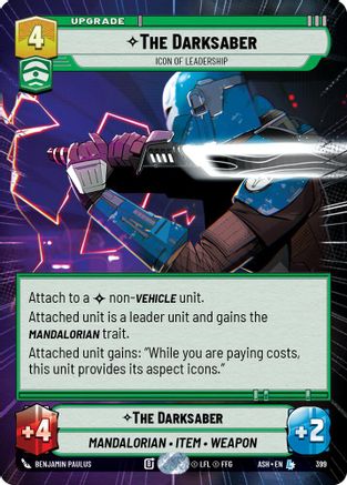 The Darksaber - Icon of Leadership (Hyperspace) (399) - AOTE - Legendary