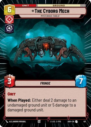 The Cyborg Mech - Mysterious Threat (Hyperspace) (411) - AOTE - Uncommon