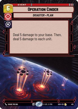 Operation Cinder (Hyperspace) (415) - AOTE - Rare