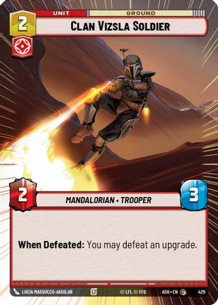 Clan Vizsla Soldier (Hyperspace) (429) - AOTE - Common