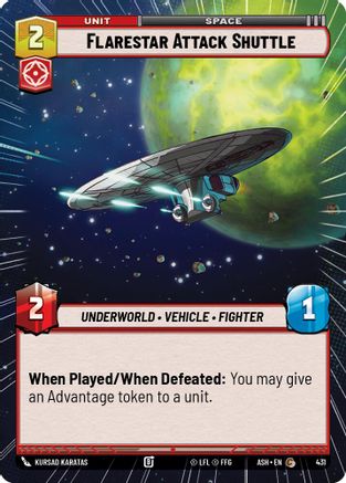 Flarestar Attack Shuttle (Hyperspace) (431) - AOTE - Common