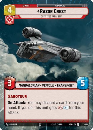 Razor Crest - Outfitted Armament (Hyperspace) (436) - AOTE - Uncommon