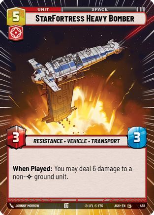 StarFortress Heavy Bomber (Hyperspace) (438) - AOTE - Common