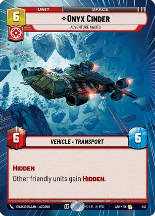 Onyx Cinder - Adventure Awaits (Hyperspace) (441) - AOTE - Rare