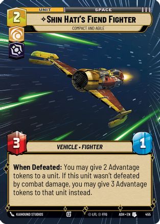 Shin Hati's Fiend Fighter - Compact and Agile (Hyperspace) (455) - AOTE - Uncommon