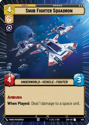 Snub Fighter Squadron (Hyperspace) (458) - AOTE - Uncommon