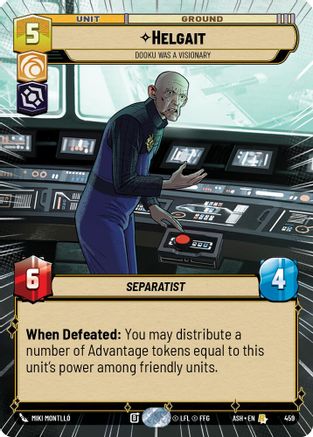 Helgait - Dooku Was a Visionary (Hyperspace) (459) - AOTE - Rare