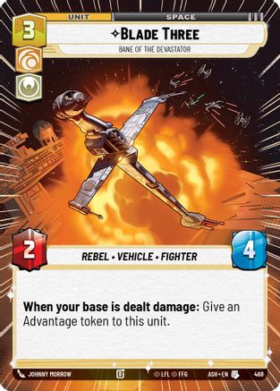Blade Three - Bane of the Devastator (Hyperspace) (468) - AOTE - Uncommon