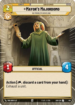 Mayor's Majordomo - No Problem Groveling (Hyperspace) (481) - AOTE - Uncommon