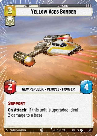 Yellow Aces Bomber (Hyperspace) (517) - AOTE - Uncommon