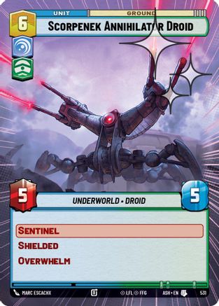 Scorpenek Annihilator Droid (Hyperspace Foil) (531) - AOTE - Uncommon - Foil