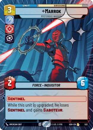 Marrok - Mysterious Warrior (Hyperspace Foil) (532) - AOTE - Rare - Foil