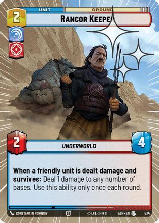 Rancor Keeper (Hyperspace Foil) (534) - AOTE - Uncommon - Foil