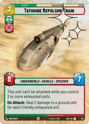 Tatooine Repulsor Train (Hyperspace Foil) (537) - AOTE - Uncommon - Foil
