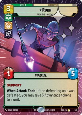 Rukh - From the Shadows (Hyperspace Foil) (538) - AOTE - Rare - Foil