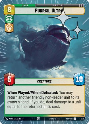 Purrgil Ultra (Hyperspace Foil) (540) - AOTE - Uncommon - Foil
