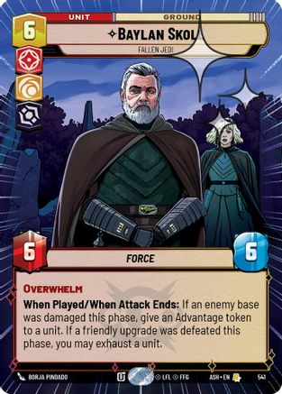 Baylan Skoll - Fallen Jedi (Hyperspace Foil) (541) - AOTE - Rare - Foil