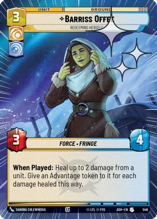 Barriss Offee - Redeeming Herself (Hyperspace Foil) (546) - AOTE - Uncommon - Foil