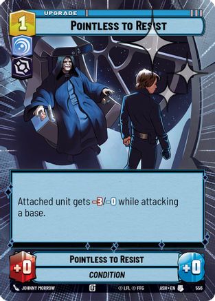 Pointless to Resist (Hyperspace Foil) (556) - AOTE - Uncommon - Foil