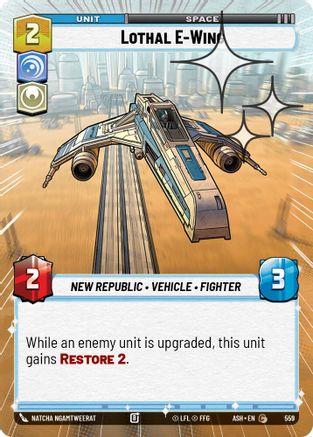 Lothal E-Wing (Hyperspace Foil) (559) - AOTE - Common - Foil