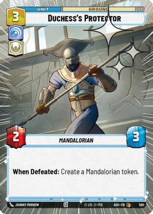 Duchess's Protector (Hyperspace Foil) (560) - AOTE - Common - Foil