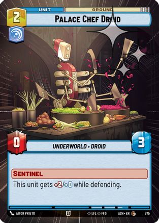 Palace Chef Droid (Hyperspace Foil) (575) - AOTE - Common - Foil