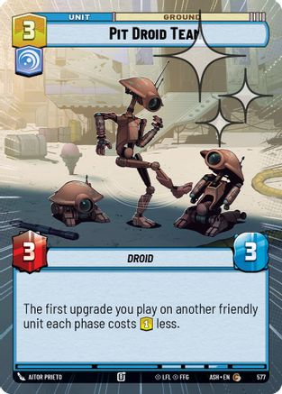 Pit Droid Team (Hyperspace Foil) (577) - AOTE - Common - Foil