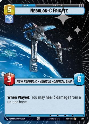 Nebulon-C Frigate (Hyperspace Foil) (583) - AOTE - Common - Foil