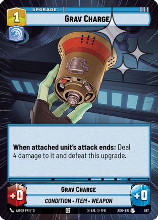 Grav Charge (Hyperspace Foil) (587) - AOTE - Uncommon - Foil