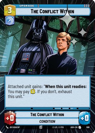 The Conflict Within (Hyperspace Foil) (590) - AOTE - Uncommon - Foil