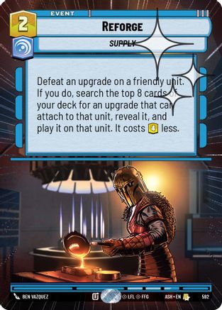 Reforge (Hyperspace Foil) (592) - AOTE - Rare - Foil