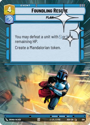 Foundling Rescue (Hyperspace Foil) (594) - AOTE - Common - Foil