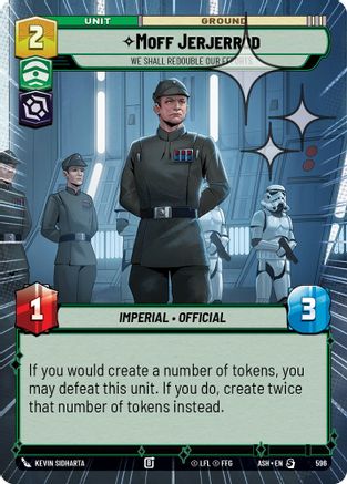 Moff Jerjerrod - We Shall Redouble Our Efforts (Hyperspace Foil) (596) - AOTE - Special - Foil