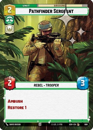 Pathfinder Sergeant (Hyperspace Foil) (608) - AOTE - Common - Foil