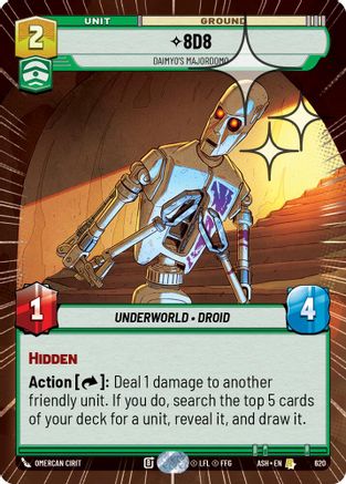8D8 - Daimyo's Majordomo (Hyperspace Foil) (620) - AOTE - Rare - Foil