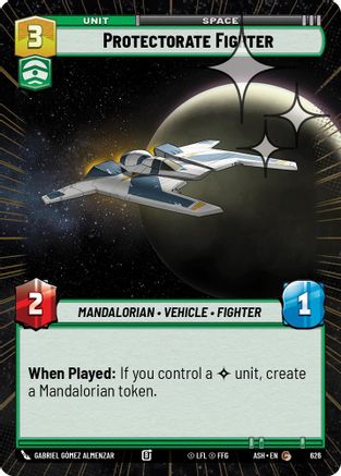 Protectorate Fighter (Hyperspace Foil) (626) - AOTE - Common - Foil