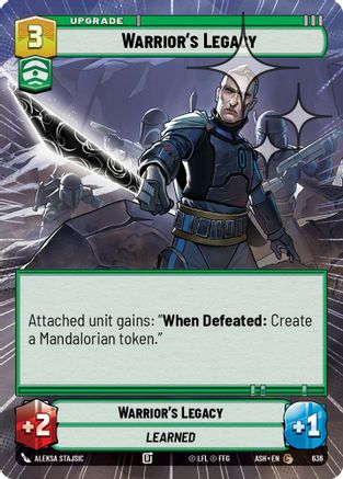 Warrior's Legacy (Hyperspace Foil) (636) - AOTE - Common - Foil