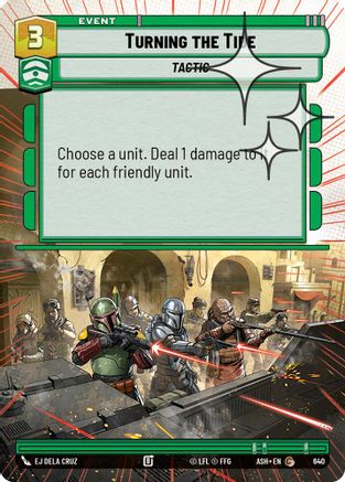 Turning the Tide (Hyperspace Foil) (640) - AOTE - Common - Foil